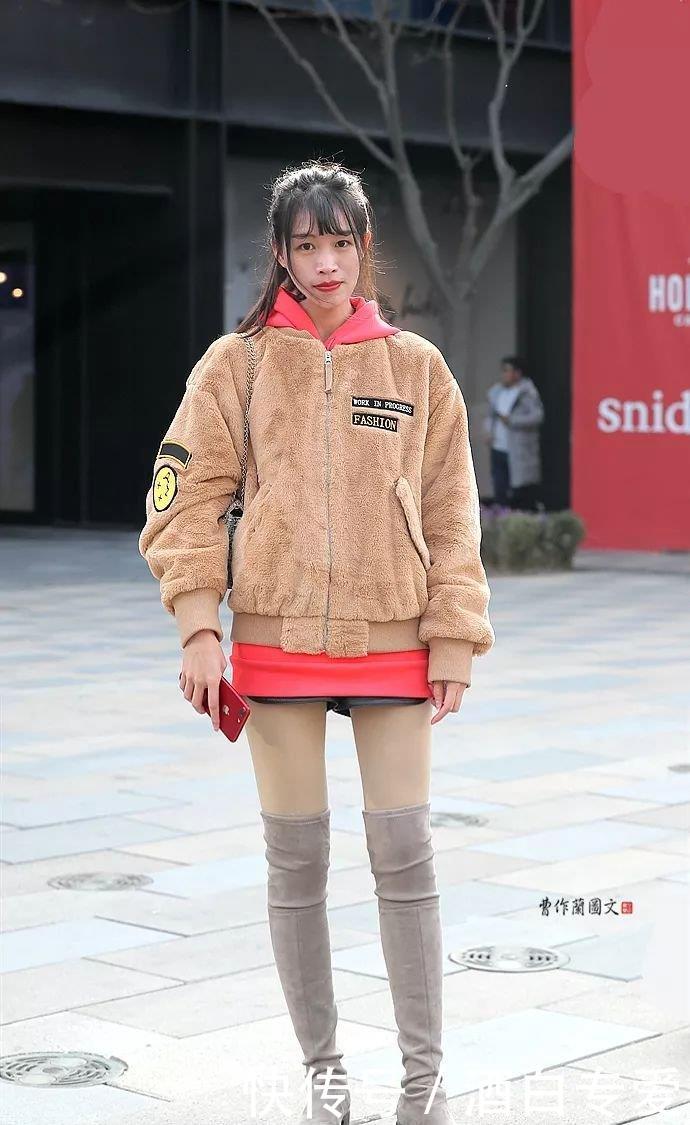  『表达自己』街拍：把高筒靴穿出高级感的美女