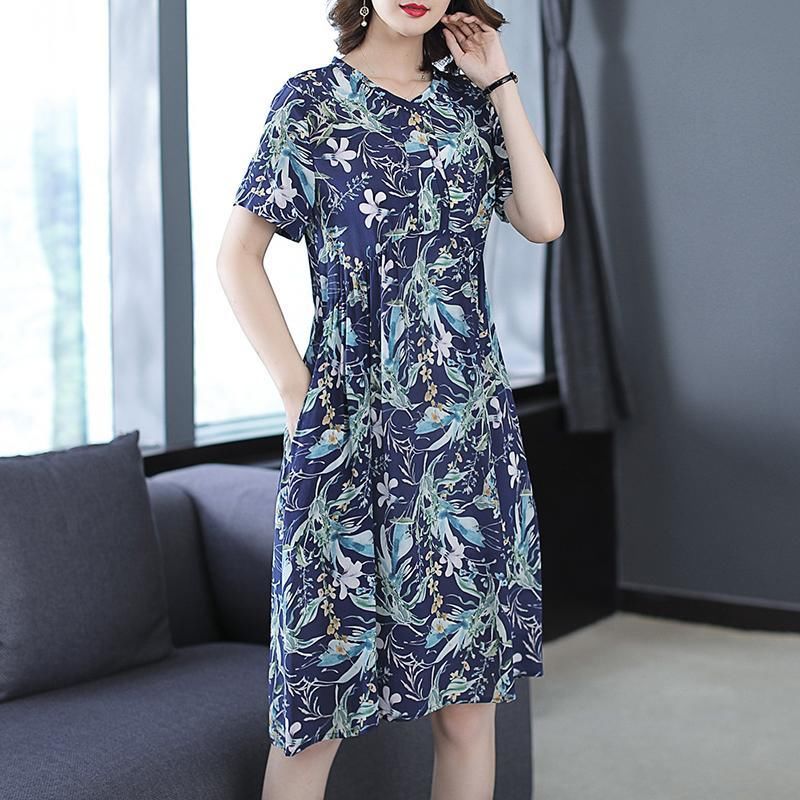 9月大降价的真丝裙，偷偷给妈妈买6件，50岁妈妈穿上美爆了