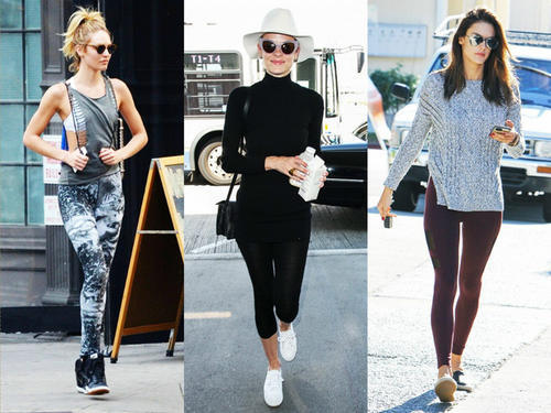 自然不做作，她们都这样穿运动Leggings