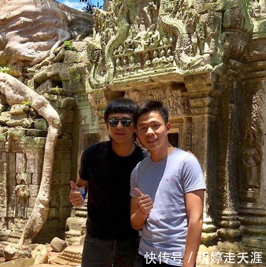 孙俪懒理耍大牌谣言，一家四口现身柬埔寨游玩，真不愧模范夫妻