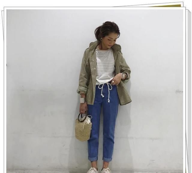  「方法」裤子不长也要卷裤脚！日本女人穿搭示范，卷牛仔裤的正确方法