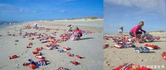 游客在海滩：有人捡到钻戒发大财，有人捡到香蕉吃不完