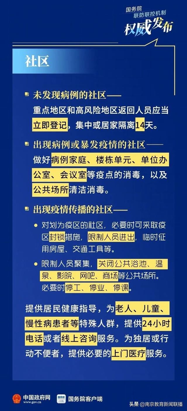  「社区」国务院最新通知：涉及中小学、社区、超市……