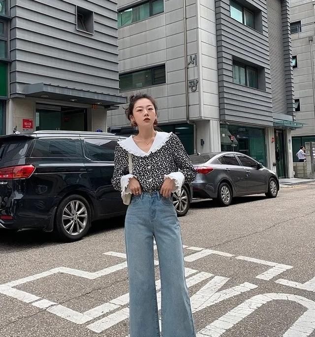 『条纹衬衫』2020穿衬衫+阔腿裤的你,气质极了!