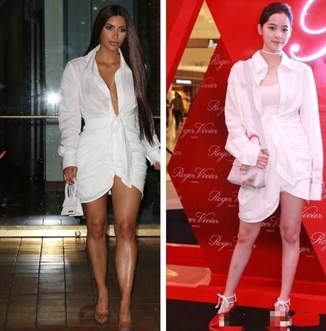 尴尬了欧阳娜娜，撞衫欧美女星，买家秀严重！