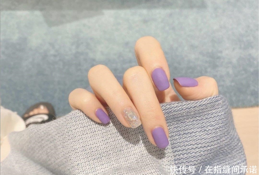 很火|最近很火的“紫薯香芋”美甲,看着浪漫又显手白,温柔女生必备~
