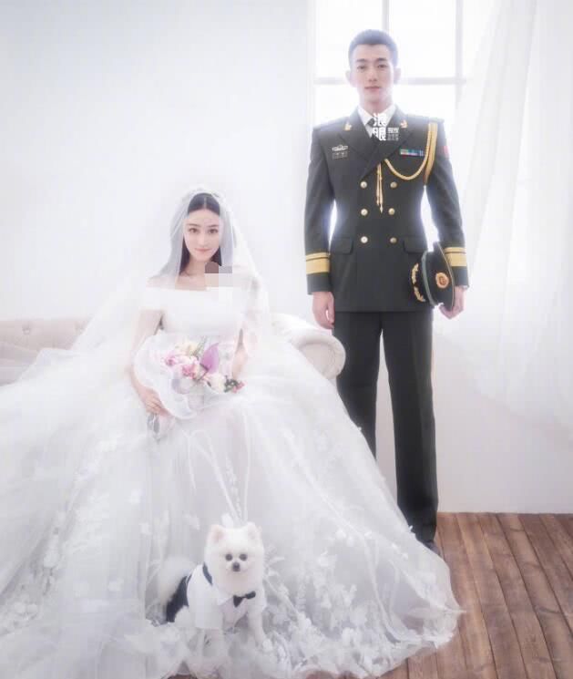 张馨予荣升军嫂!婚纱照唯美如童话世界，皮肤白到发光挪不开眼!