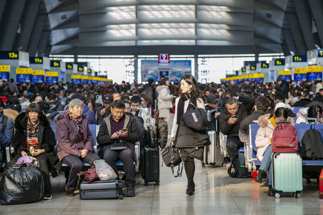  中青网见习记者■现场直击2020春运首日