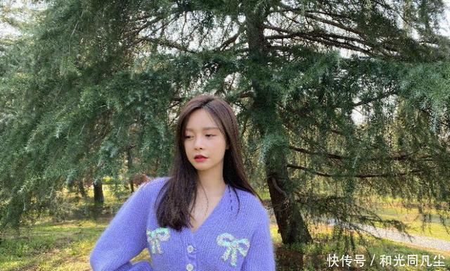 [露脐装]沈梦辰晒春游照,却大意忘记p图,露脐装下的腰围有点意外