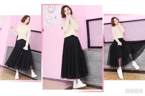 过时:过时的裙子别穿了,今年流行“黑色网纱裙”,搭配平底鞋就很美!