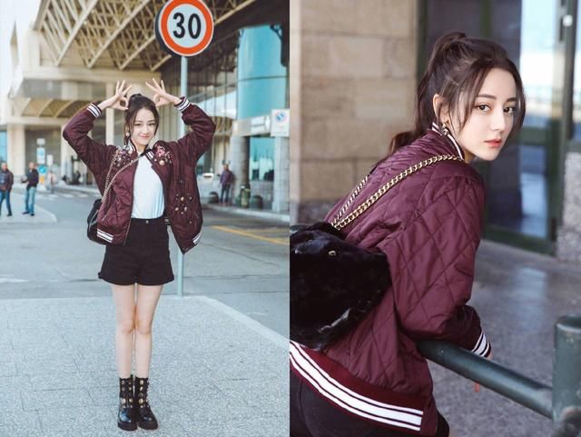 迪丽热巴胆子太大了！皮裙穿得又短又紧，还能好好走路吗？