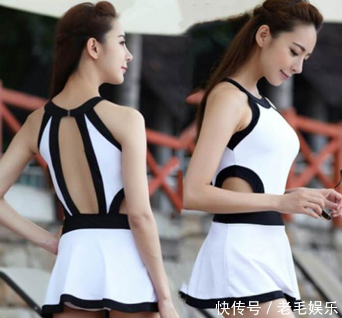 小姐姐一身白色连体裙, 清雅动人, 贵气中带着更有魅力的女人韵味