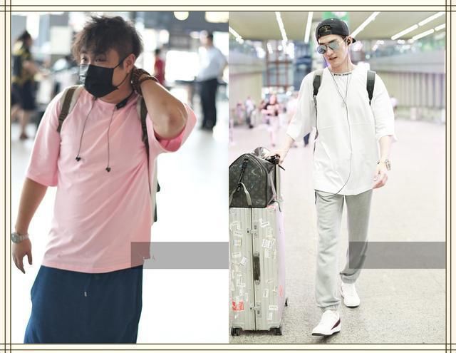 乔杉是34岁，张翰也是34岁，二人同现机场，差距竟如此尴尬?