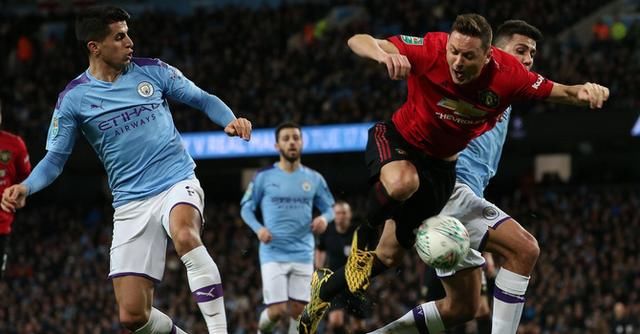 联赛杯:马蒂奇破门+染红,曼城0-1曼联总比分3