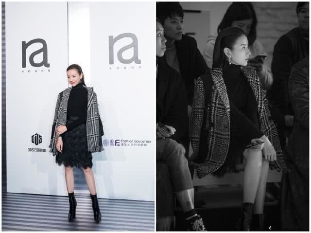 董洁越来越会穿了，印花连衣裙搭配高跟鞋，网友：真看不出37岁