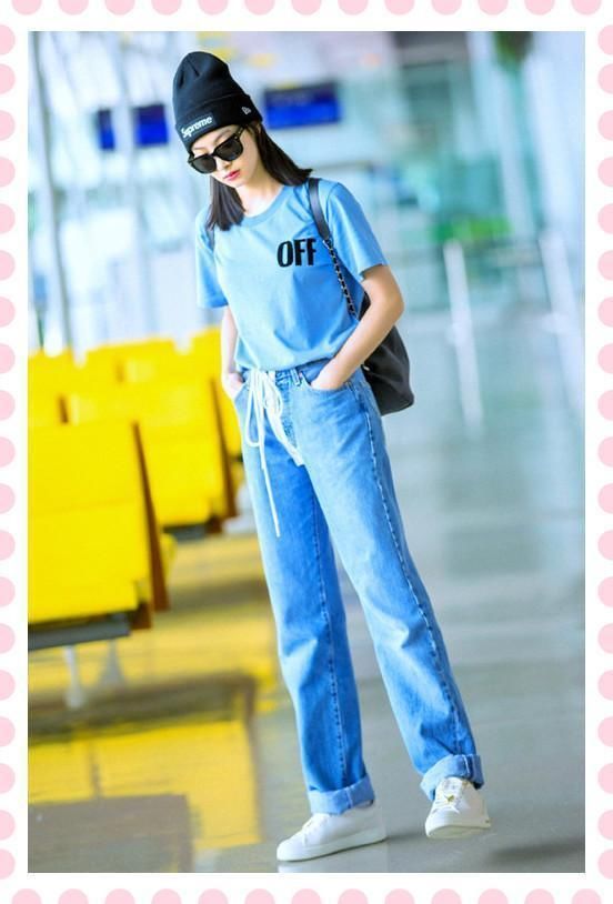 宋茜是168，张碧晨也是168，二人同穿长牛仔裤，差距竟如此尴尬？