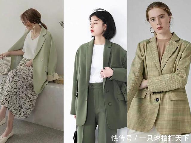 「西装外套」想要把“春天”穿在身上!这6款绿色应景单品,还不赶紧pick起来