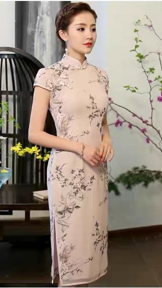 夏季新款改良旗袍连衣裙，时尚修身复古中国风，女子大方婉约气质
