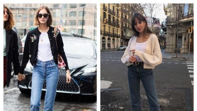  尽显：开衫+牛仔裤这样穿,时髦好看又清新柔美,尽显品味气质