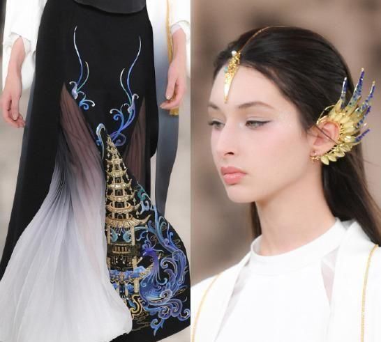 美妙■清新瑰丽中国风Heaven Gaia高定礼服：美妙无双，灼若芙蓉出渌波