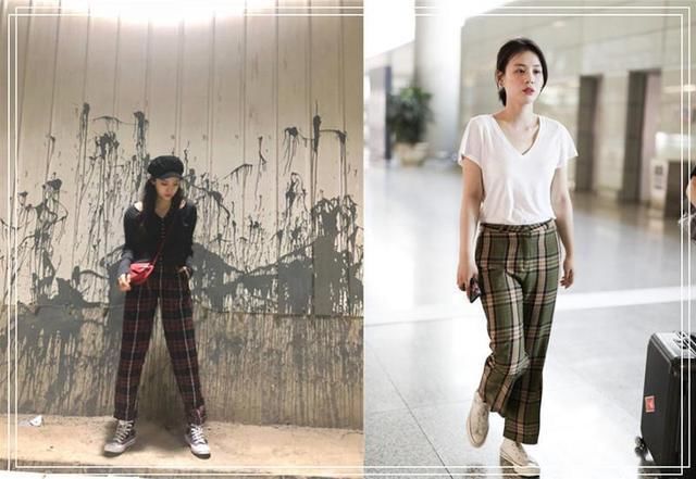欧阳娜娜和马思纯只差3cm,可同穿长裤,却是大长腿和小短腿差距