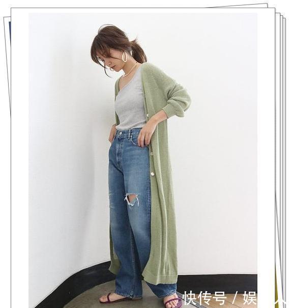  感觉■穿上就变时尚的“长开衫”look，充满感觉的日系成熟穿搭分享
