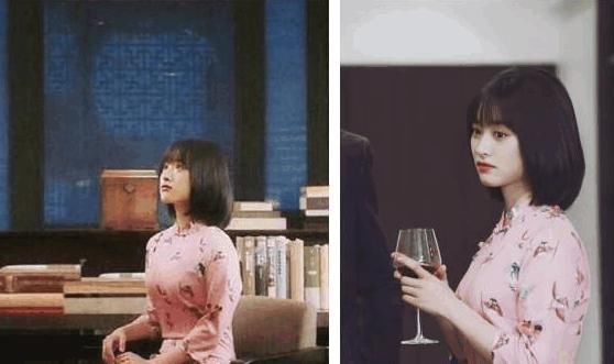 沈月与关晓彤同穿旗袍,一个靠上半身取胜,另一个靠下半身取胜