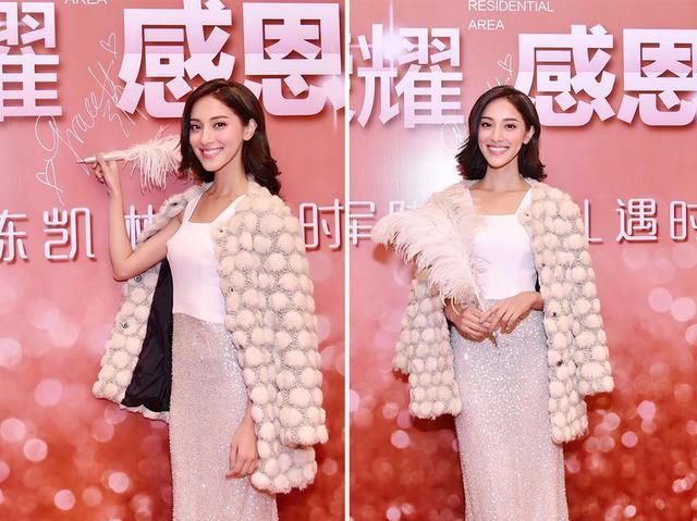 不愧是香港小姐冠军！27的陈凯琳穿白婚纱美，换上白裙照样很迷人