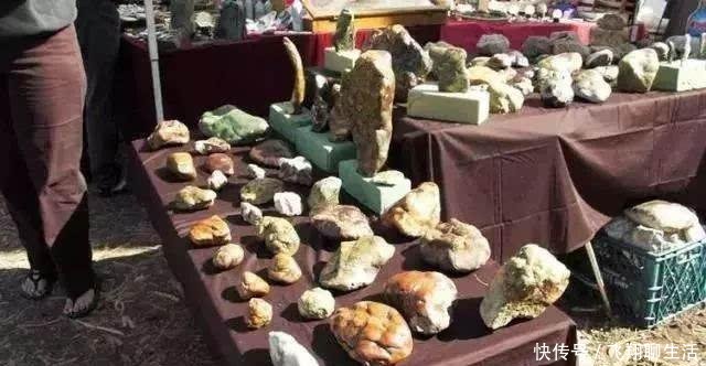  「玉石」谁说老外不玩奇石, 看看国外的石头市场是啥样!