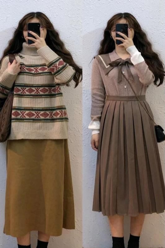  「半身裙」微胖的女人，学会这18种搭配示范，让你秋冬季也能美炸天