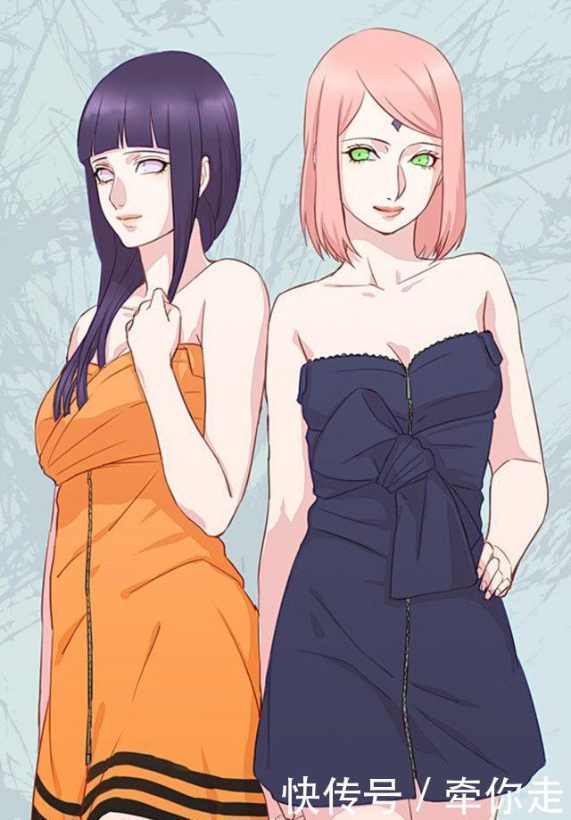 【 火影】雏田和小樱谁更胜一筹，火影里穿上老公衣服的美女忍者,