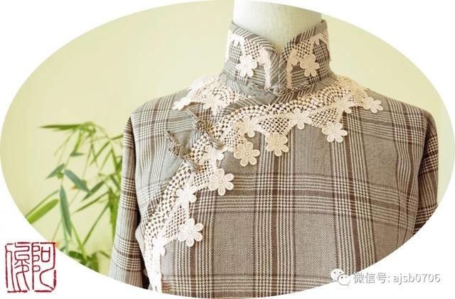 格子面料可以做平裁古法旗袍吗?