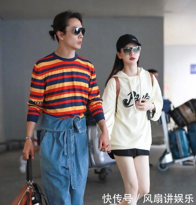 戚薇夫妻俩一同现身机场, 这回李承铉穿得可比戚薇时髦多了!