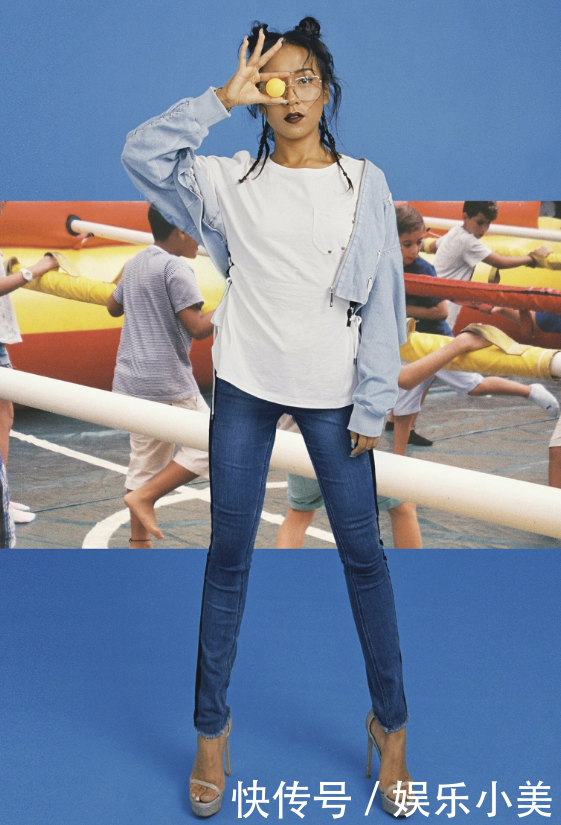 吉克隽逸曝光一组时尚大片，过膝长靴配泳衣，网友：全身都是槽点