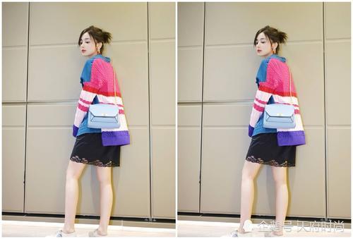 离开了精修的古力娜扎，身材瘦弱显疲惫，险些被助理抢了镜！