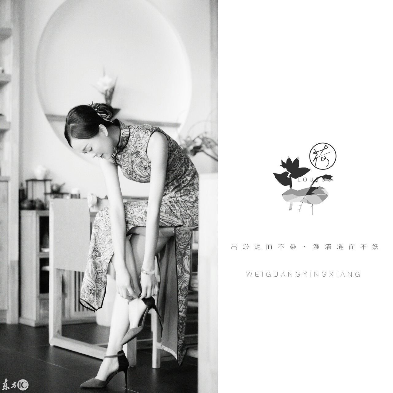 旗袍女人 韩韩淑,贤,尤,媚,荷,秀,茶,雅,韵