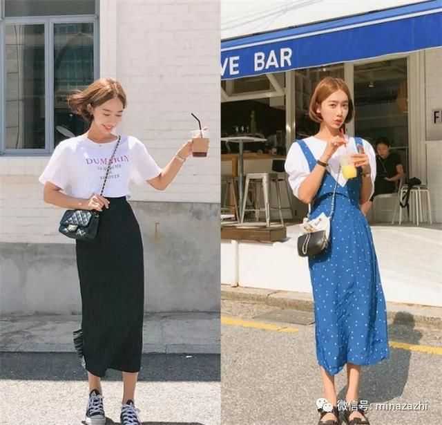 36度的天该怎么穿？40套清新or淑女or帅气的韩系chic穿搭 照着穿