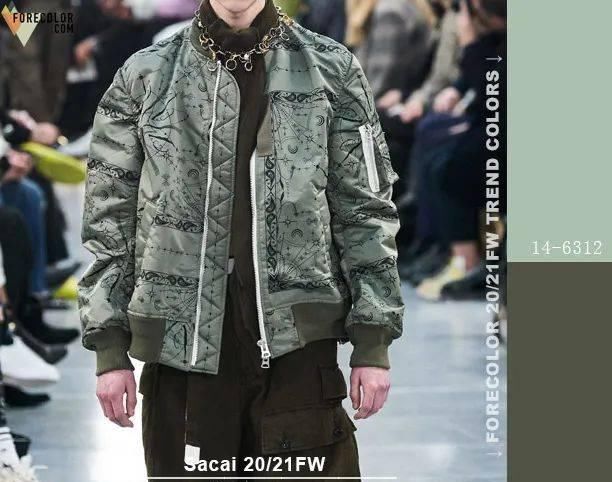  [绿色]20/21秋冬男装周关键色及精彩配色