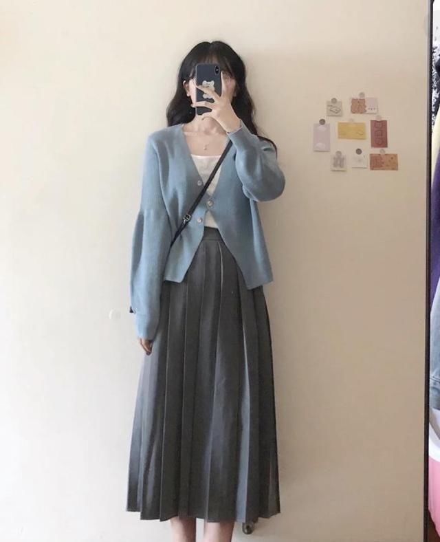  『针织衫』小个子女生有福了，春夏针织衫穿搭，显高显瘦穿出各种风格