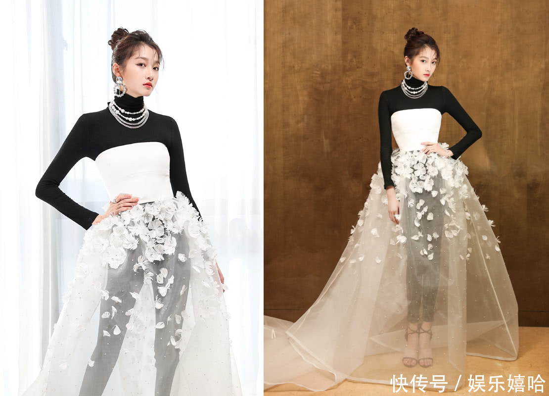 关晓彤红毯造型终于穿对,腕线过裆大长腿吸睛,鹿晗压力要大了