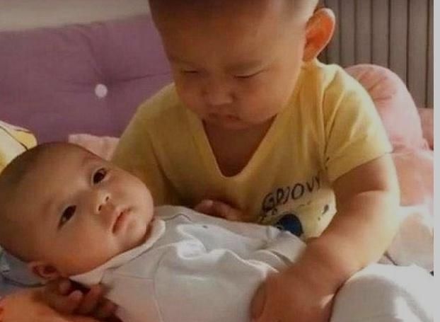  #睡觉#3岁哥哥哄弟弟睡觉，没想到先把自己给哄睡着了，宝妈哭笑不得