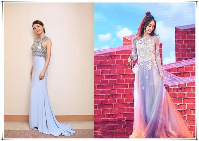 看了马伊琍的礼服裙，再看看姚笛，真的想对文章说一句：好福气！