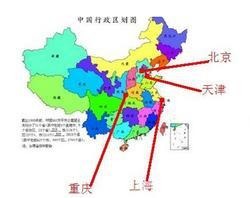 新中国成立后，哪几个城市的地位落差最大