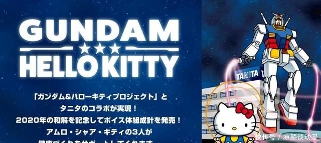 「联名」TANITA「高达&HELLO KITTY 和解纪念」联名款体重计发售!