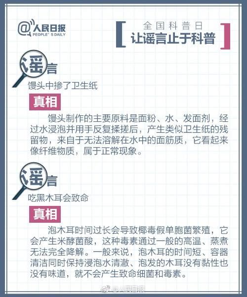 今日全国科普日:朋友圈里谣言大汇总