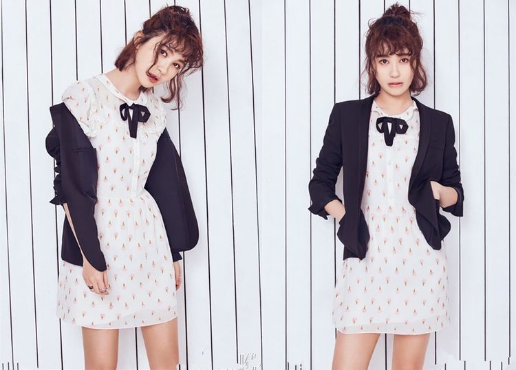 李菲儿不过是烫了个刘海，少女感十足，网友：气质真好！