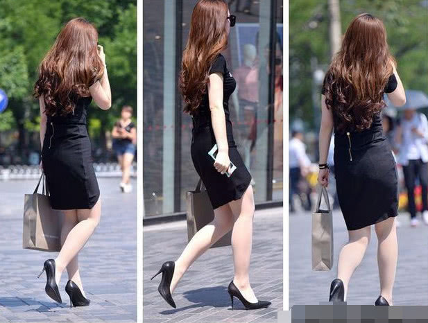 黑色包臀裙的穿搭，彰显修长身姿，尽显性感好身材！