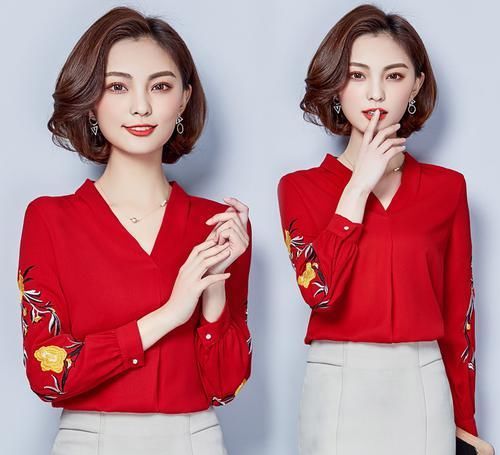  [搭配高跟鞋]突然发现一种“绸缎衫”，六七零后女人穿，气质优雅，特美
