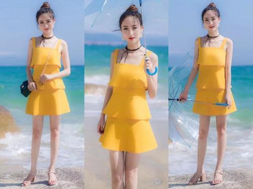 夏天最流行穿黄色的连衣裙,再配上这5双鞋子,特别时髦又显白!