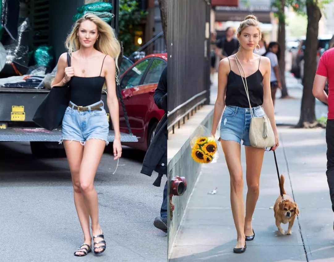 选对了才知道，牛仔短裤真的可以穿出长腿、小蛮腰！